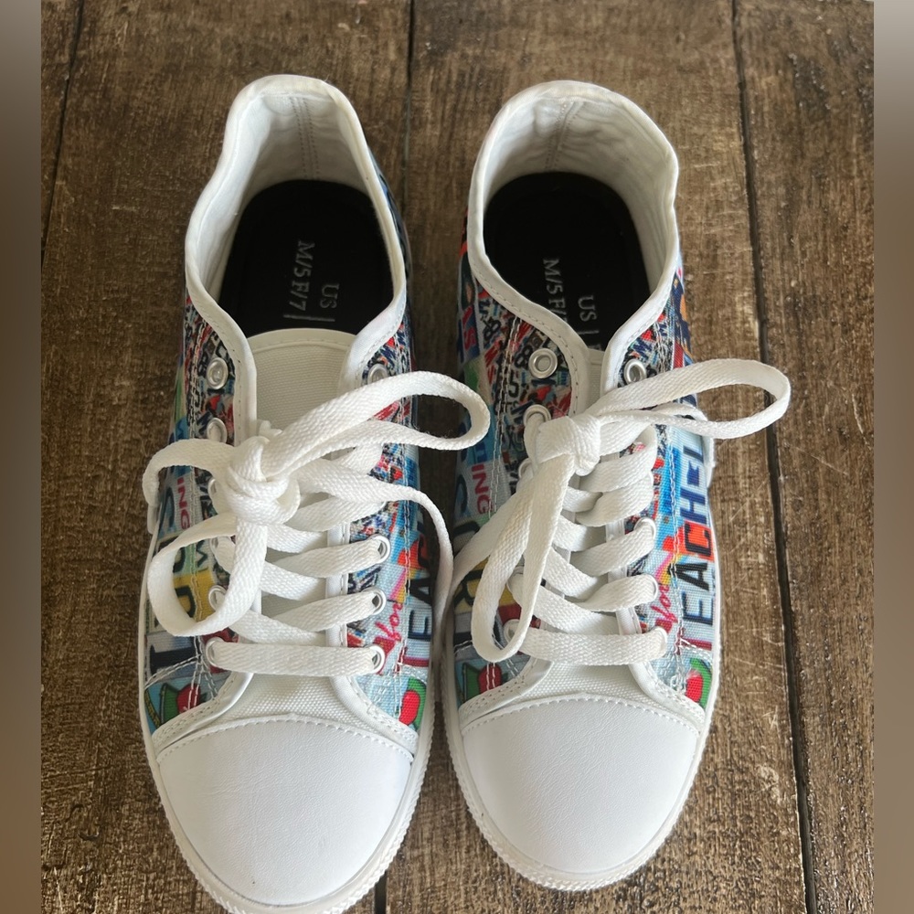 Tennis Shoe Women’s Lace Up - Teacher Inspired - Teach Live Inspire - Si… - Picture 2 of 7